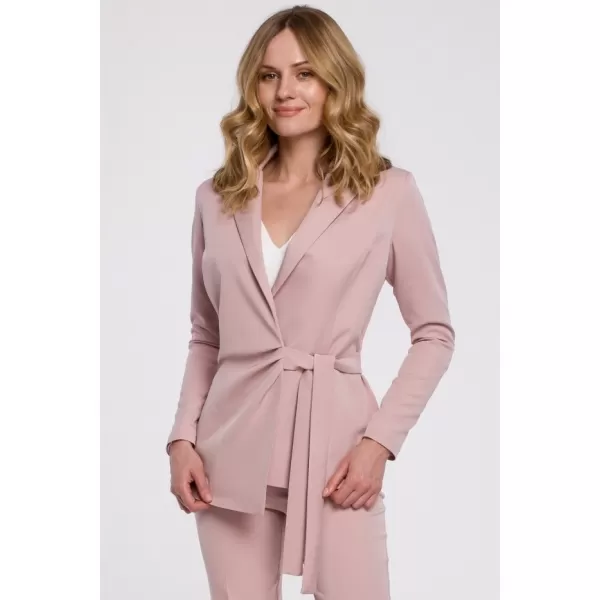  Geaca de dama MAKOVER K056 ROZ CREPONAT 