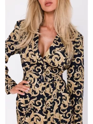 Rochie MOE M750 NEGRU/MARO