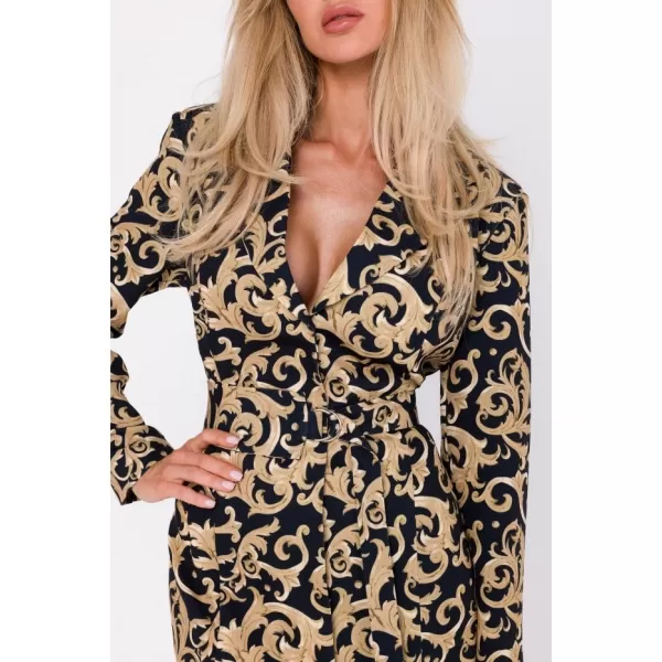  Rochie MOE M750 NEGRU/MARO 