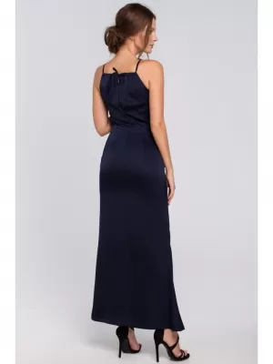 Rochie MAKOVER K042 ALBASTRU MARIN