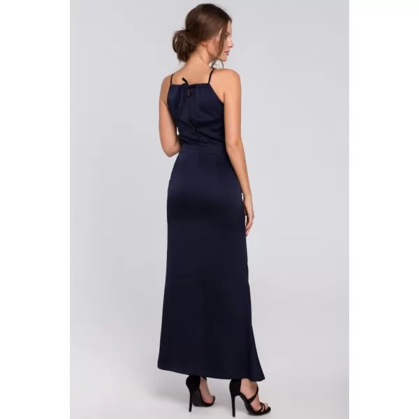  Rochie MAKOVER K042 ALBASTRU MARIN 