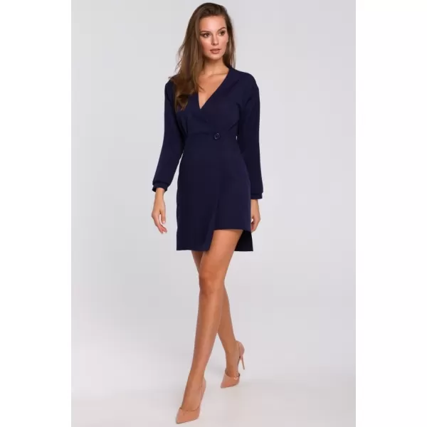  Rochie MAKOVER K034 ALBASTRU PROFUND 