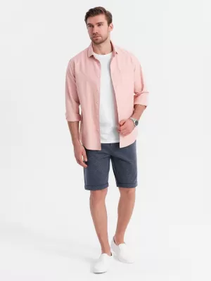 Pantaloni scurţi OMBRE OM-SRCS-0177 ALBASTRU MARIN