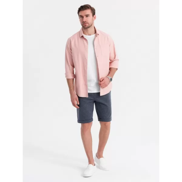  Pantaloni scurţi OMBRE OM-SRCS-0177 ALBASTRU MARIN 