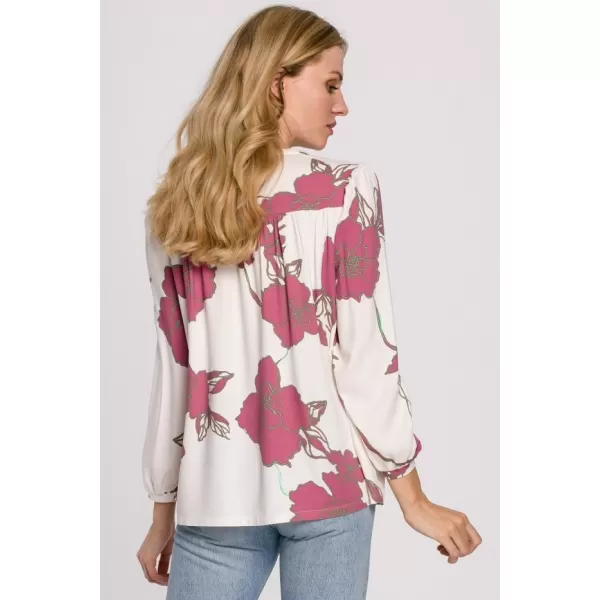 Bluza de dama MAKOVER K099 BÍLÁ//RŮŽOVÁ ALB/ROZ 