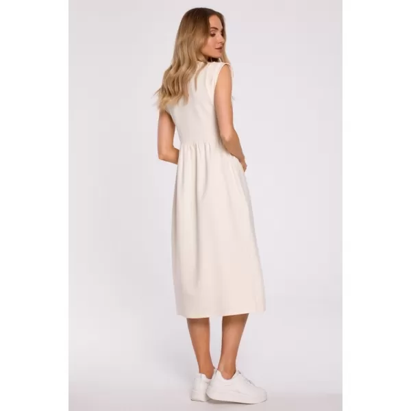  Rochie MOE M581 CREMĂ 