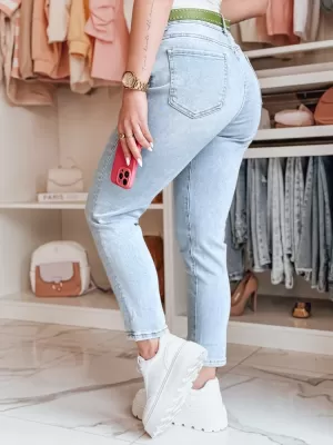 Pantalonii pentru doamne DSTREET FITARINKA UY2422 ALBASTRU