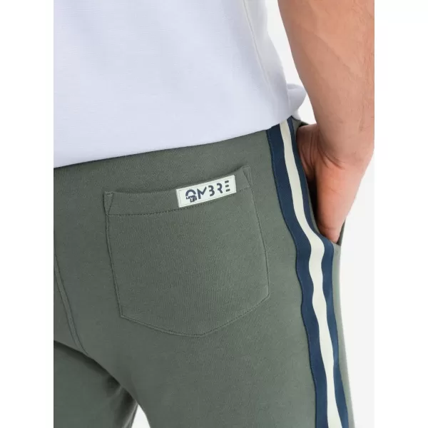  Pantaloni scurți pentru bărbați OMBRE OM-SRSK-0156 MĂSLIN 