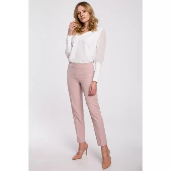  Pantaloni de dama MAKOVER K055 ROZ CREPONAT 