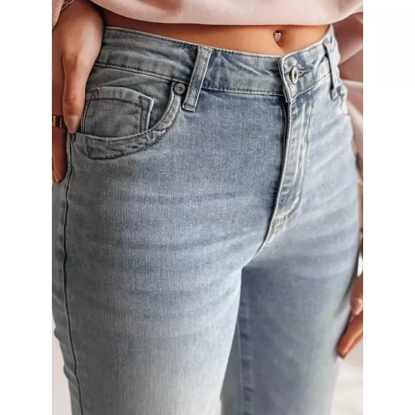  Pantalonii pentru doamne DSTREET ZIPSKINS UY2385 ALBASTRU DESCHIS 