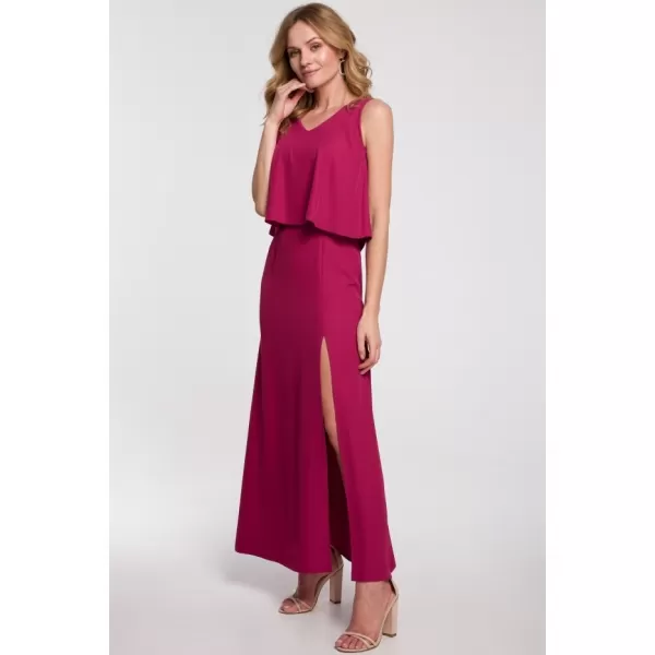 Rochie MAKOVER K048 PRUNĂ 