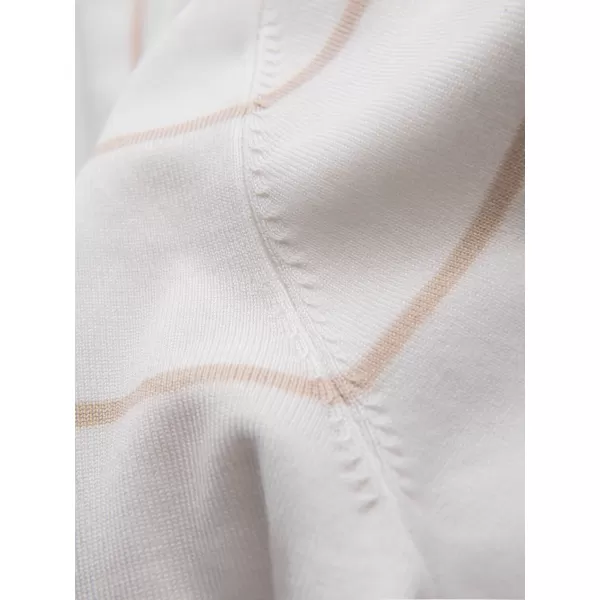  Mens t -thirt cu guler OMBRE OM-POSS-0145 ALB ȘI BEJ 
