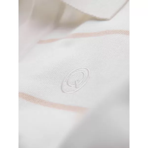  Mens t -thirt cu guler OMBRE OM-POSS-0145 ALB ȘI BEJ 