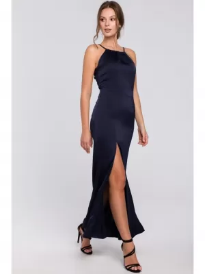 Rochie MAKOVER K042 ALBASTRU MARIN