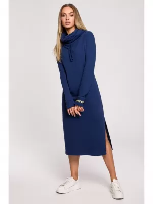 Rochie MOE M622 ALBASTRU PROFUND