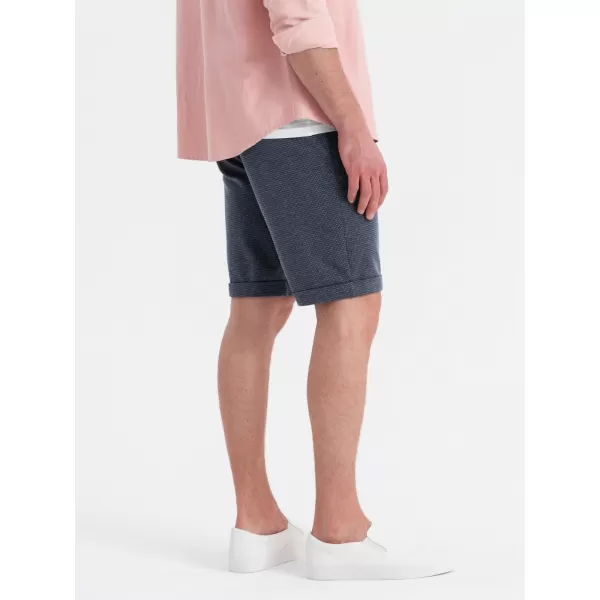  Pantaloni scurţi OMBRE OM-SRCS-0177 ALBASTRU MARIN 