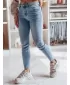 Pantalonii pentru doamne DSTREET SKINNIZA UY2357 ALBASTRU