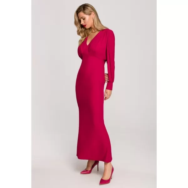  Rochie MAKOVER K143 PRUNĂ 