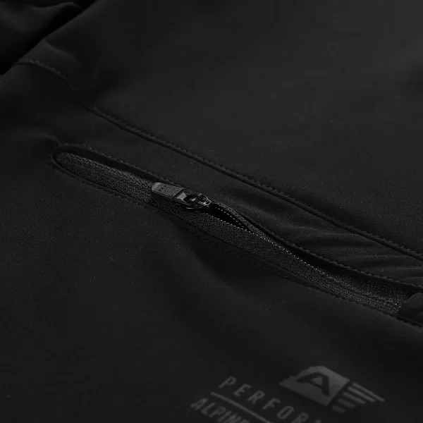  Pantaloni scurți de softshell pentru femei ALPINE PRO BAKA NEGRU 