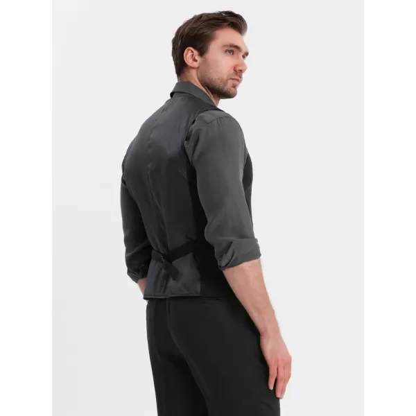  Vestă OMBRE OM-BLZV-0146 NEGRU 
