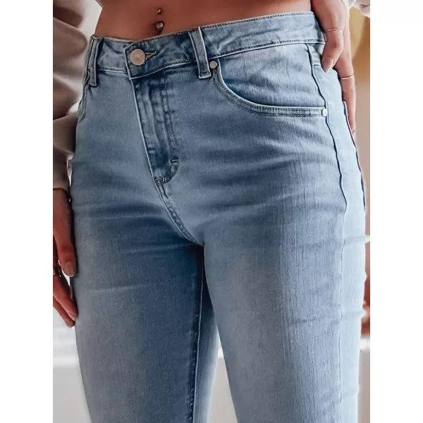  Pantalonii pentru doamne DSTREET SKINNIZA UY2357 ALBASTRU 