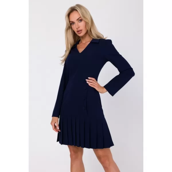  Rochie MOE M752 ALBASTRU MARIN 