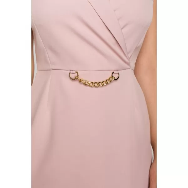  Rochie MAKOVER K149 ROZ CREPONAT 