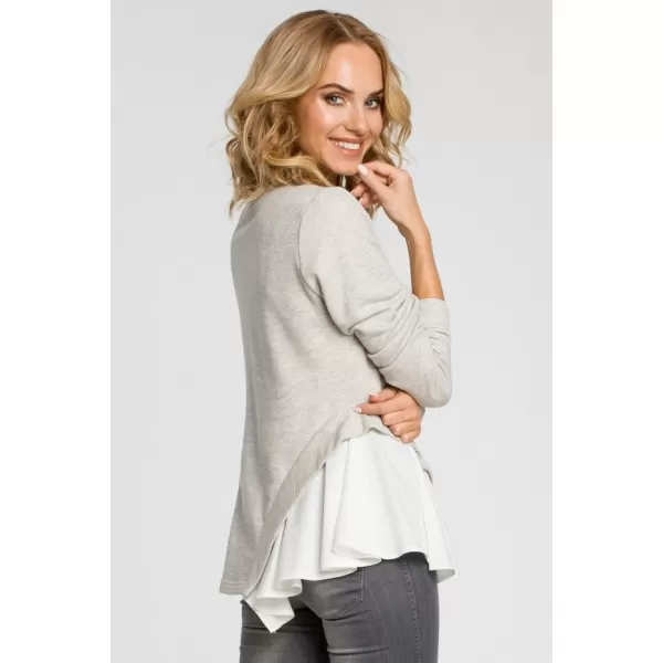  Bluza de dama MOE M333 GRI DESCHIS 