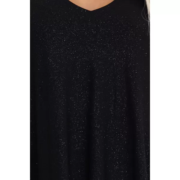  Rochie NUMOCO LIVIA 597-1 NEGRU CU SCLIPICI 