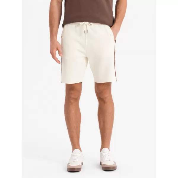  Pantaloni scurți pentru bărbați OMBRE OM-SRSK-0156 CREMĂ 