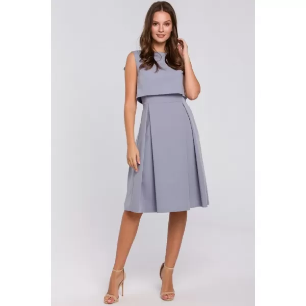  Rochie MAKOVER K005 GRI PORUMBEL 