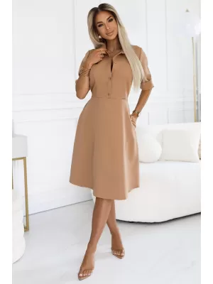 Rochie NUMOCO SANDY 286-8 MOCHA MOUSSE