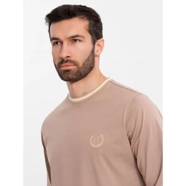  Cămaşă OMBRE OM-LSCL-0128 MARO 