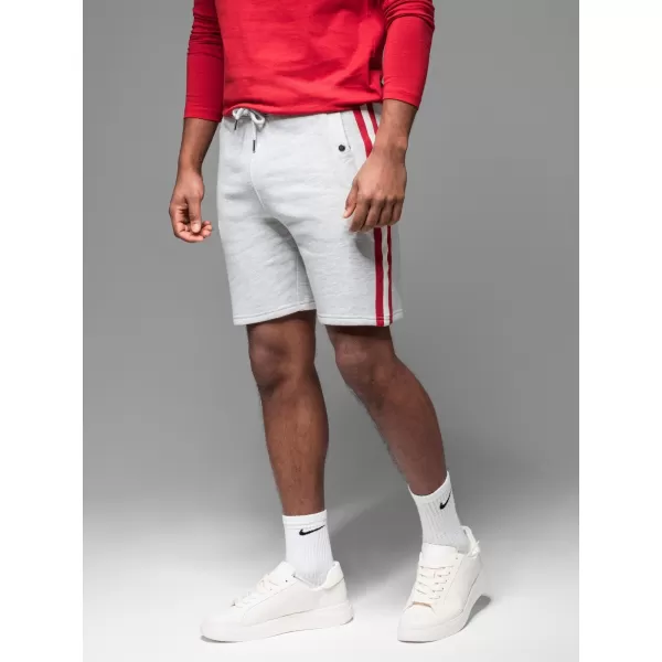  Pantaloni scurți pentru bărbați OMBRE OM-SRSK-0156 MELANGE GRI 