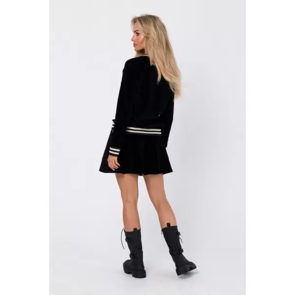  Hanorac de dama MOE M766 NEGRU 