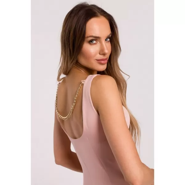  Rochie MOE M667 PUDRA 