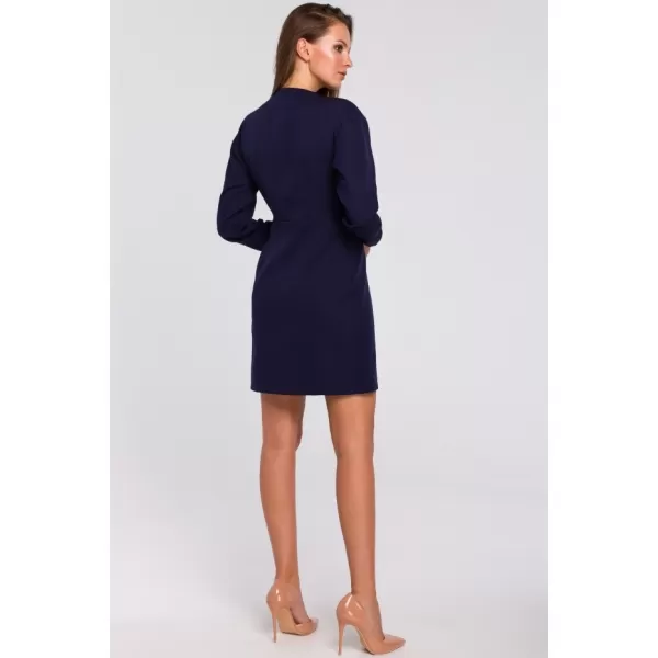  Rochie MAKOVER K034 ALBASTRU PROFUND 