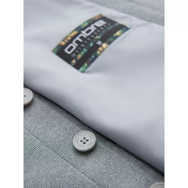  Vestă OMBRE OM-BLZV-0146 MELANGE GRI 
