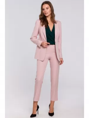 Geaca de dama MAKOVER K036 ROZ CREPONAT