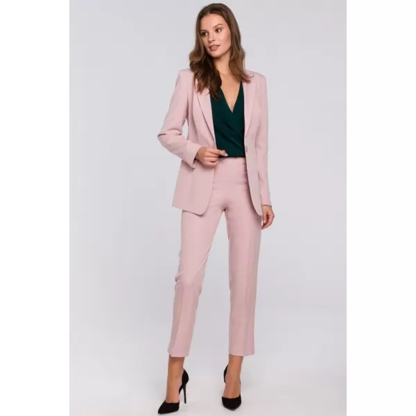  Geaca de dama MAKOVER K036 ROZ CREPONAT 