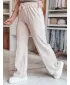 Pantalonii pentru doamne DSTREET DRESSANIK UY2702 BEJ
