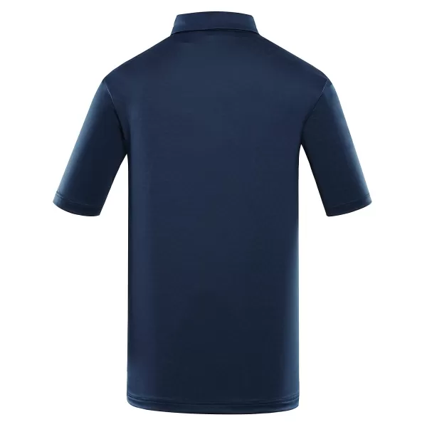  Mens t -thirt cu guler ALPINE PRO COOWEL 2 ALBASTRU 