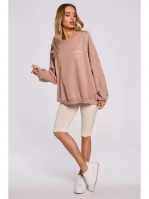 Pantaloni scurți de damă MOE M593 CREMĂ