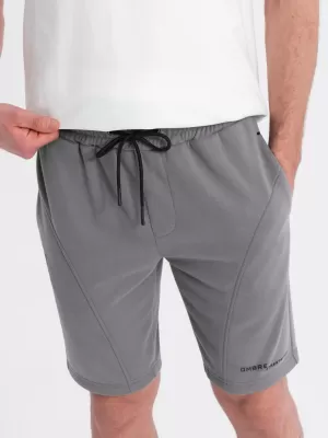 Pantaloni scurţi OMBRE OM-SRSK-0138 GRI
