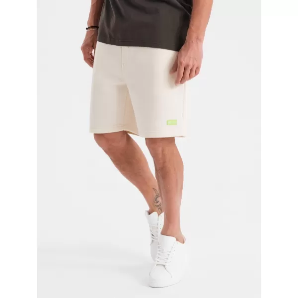  Pantaloni scurți pentru bărbați OMBRE OU-SRBC-0101 CREMĂ 