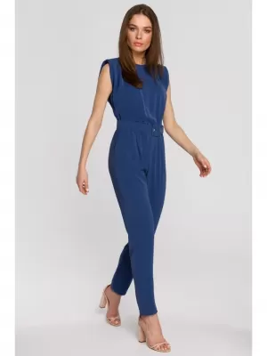 Salopete de dama STYLOVE S259 ALBASTRU