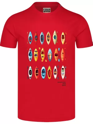 Cămaşă NORDBLANC CANOE NBSMT8155 ROŞU