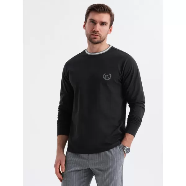  Cămaşă OMBRE OM-LSCL-0128 NEGRU 