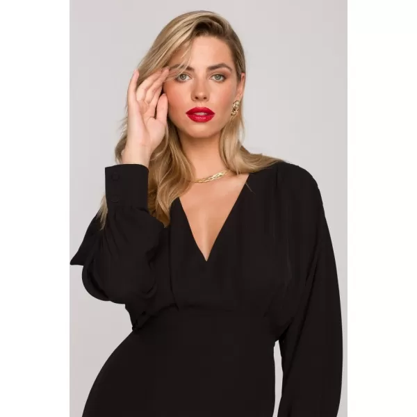  Rochie MAKOVER K143 NEGRU 