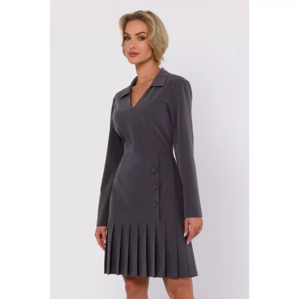  Rochie MOE M752 GRI ÎNCHIS 